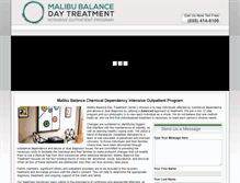 Tablet Screenshot of malibudaytreatment.com